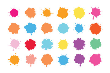 This captivating watercolor splatter stain set vector offers vibrant, artistic splashes perfect for creative designs, backgrounds, posters, and digital projects.