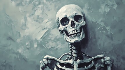 Artistic Representation of a Human Skeleton