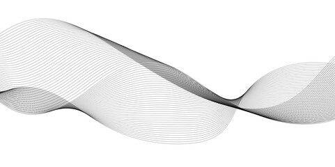 Digital futuristic technology concept banner background. Wave business curve lines on transparent background. Abstract wavy ocean line and future technology, business, voice, sound, music, poster