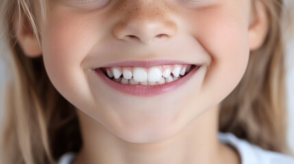 Fototapeta premium Close-up of a Child's Smiling Face