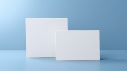 Naklejka premium Minimalist business card mockup design in high fidelity