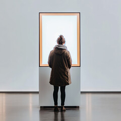 Fototapeta premium Blank advertising billboard mockup