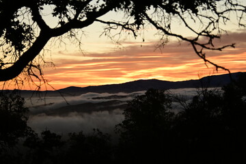 Fototapeta premium sunset in the mountains