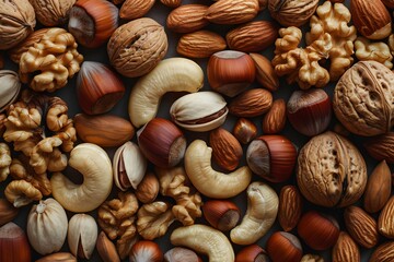 A Colorful Medley of Nuts: A Healthy Snack Delight