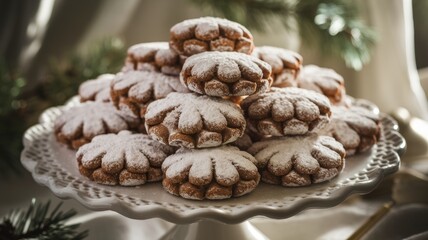 Obraz premium Mexican wedding cookies, or 