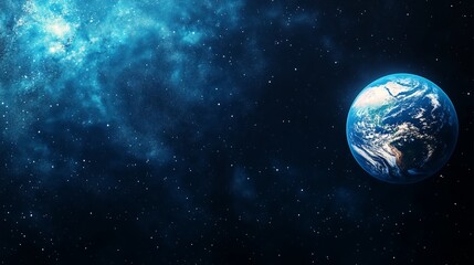 Obraz premium a photograph of earth from cosmic perspective