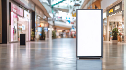 Blank advertising billboard mockup
