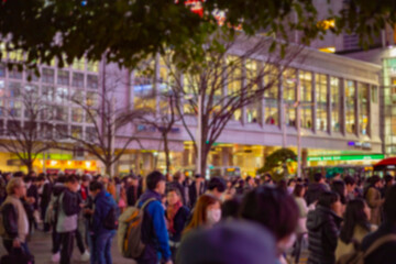東京都　渋谷　夜景