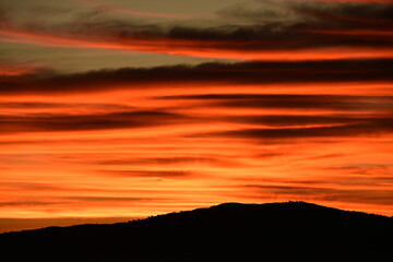 sunrise over the mountains