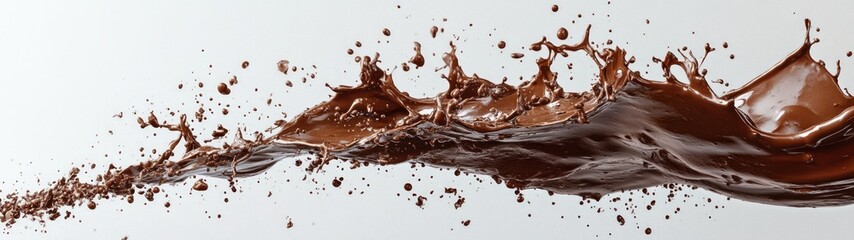 Fototapeta premium Dynamic High-Resolution Chocolate Splash Art