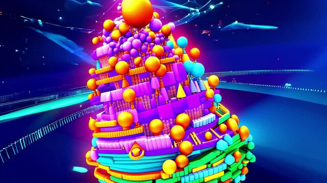 graphic element with a lot of ball