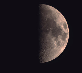 Waxing Gibbous Moon at 53.2% Illumination