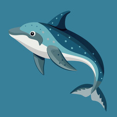 Obraz premium cuvier-s-beaked-whale-isometric-illustrations