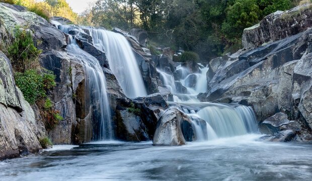 Caldeiras do r&iacute;o Castro en Mux&iacute;a, Galicia