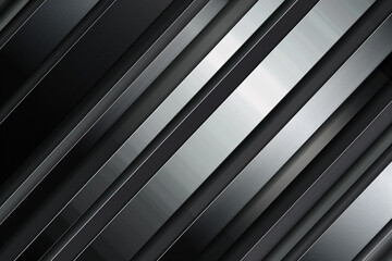 Obraz premium Abstract Silver and Black Stripes Background