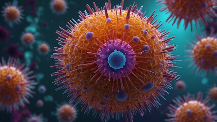 Fototapeta premium Exploring the Foundations of Human Cellular Biology, CellBiologyResearch, CellularMechanisms, HumanCellArchitecture, BiotechnologyResearch, CellBiologyInsights, BiomedicalAdvancements