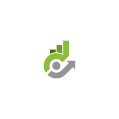grow up logo green vector