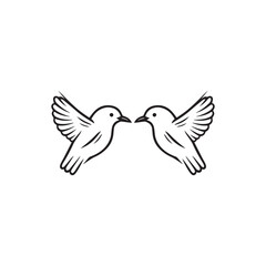 Seagul bird logo icon vector