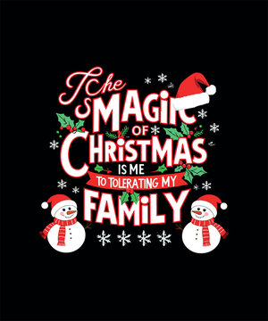 Merry Christmas T-shirt Design