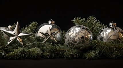 The Silver Christmas Decorations