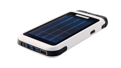 solar Panel charger isolated on white