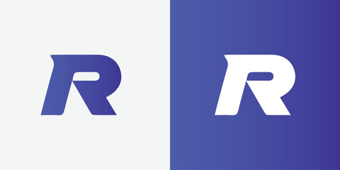 Premium vector branding identity corporate vector logo R design