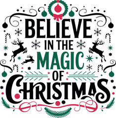 Merry Christmas T-shirt Design