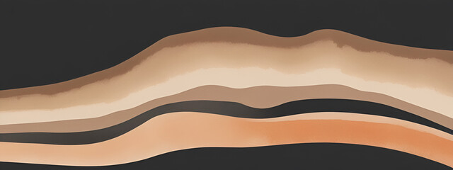 Obraz premium illustrazione con elementi geometrici a tema astratto surreale