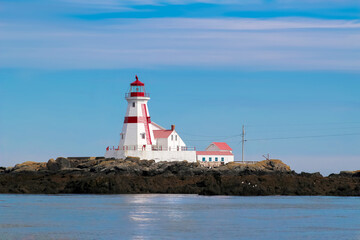 Head harbour Lightstation with Minke  in the foreground