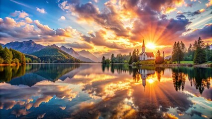 Fototapeta premium Draw Near to God Verse: Inspiring Spiritual Reflection and Connection Through Faith in Daily Life and Meditation