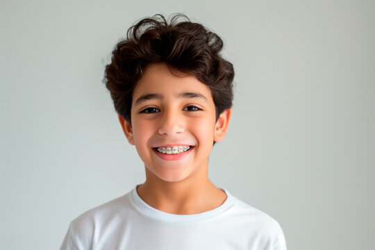 smiling kid with braces