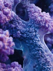 Obraz premium Vibrant Microscopic Coral