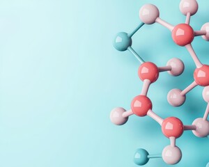 Holographic projection of a complex molecular structure, representing advanced drug development, Drug Development, Innovation