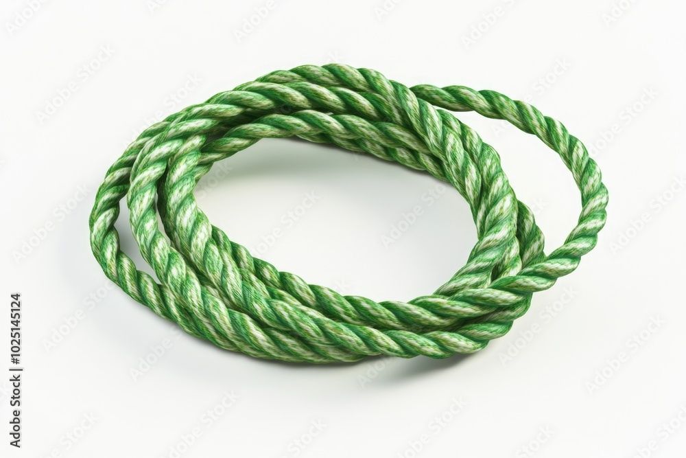 Leinwandbilder a close-up of a rope on a white surface, useful for highlighting textures and patterns