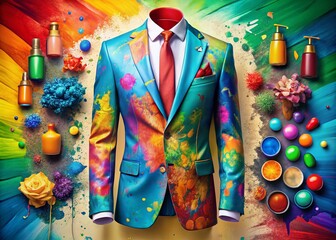 Fototapeta premium Elegant Drawing Suit for Creative Professionals: Stylish Attire for Artists and Designers in Various Colors and Styles
