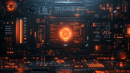 Obraz premium Glowing abstract digital space background with vibrant colors, futuristic light effects, and dynamic lines in the digital universe, new beautiful stock image illustration AI