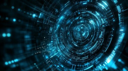 Obraz premium Glowing abstract digital space background with vibrant colors, futuristic light effects, and dynamic lines in the digital universe, new beautiful stock image illustration AI