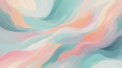 Obraz premium Impressionist Abstract Background with Soft Pastel Brushstrokes and Silk Texture