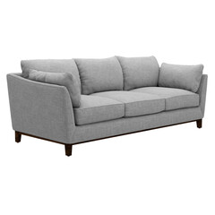 3d render gray sofa couch home decor with transparent background