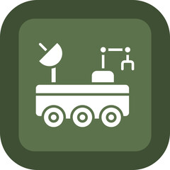 Fototapeta premium Moon Rover Icon Design