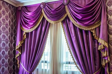 Elegant Purple Curtains for Home Decor, Adding a Touch of Luxury and Style to Any Room in Your