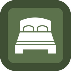 Double Bed Icon Design