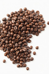 coffee beans on white background