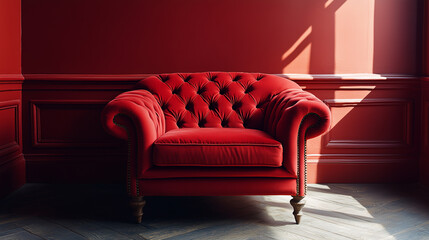 Furniture armchair red
