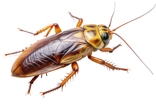 Cockroach isolated on transparent background. 