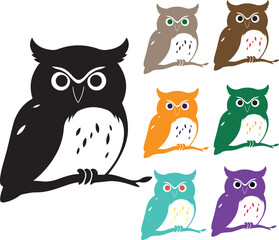 Owl Icon vector art design.
