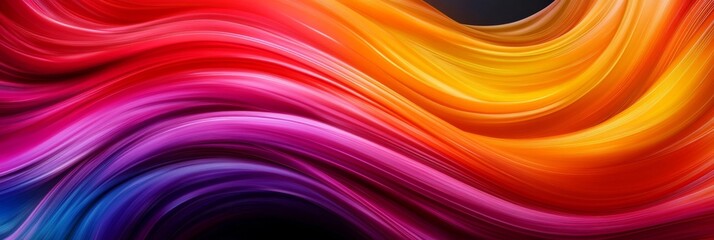 Fototapeta premium Abstract Colorful Swirls: A Vibrant Symphony of Motion, symbolizing energy, creativity, movement, fluidity, and transformation.