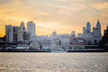 Obraz premium city harbor bridge Philadelphia