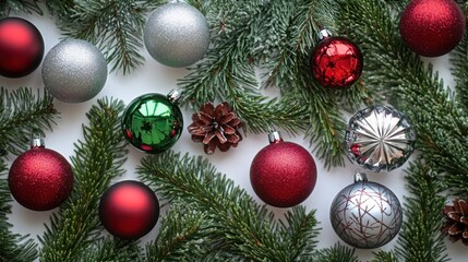 The Christmas Ornaments Display.