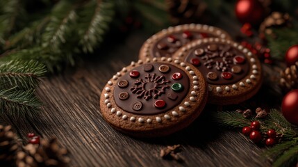 The Festive Chocolate Cookies